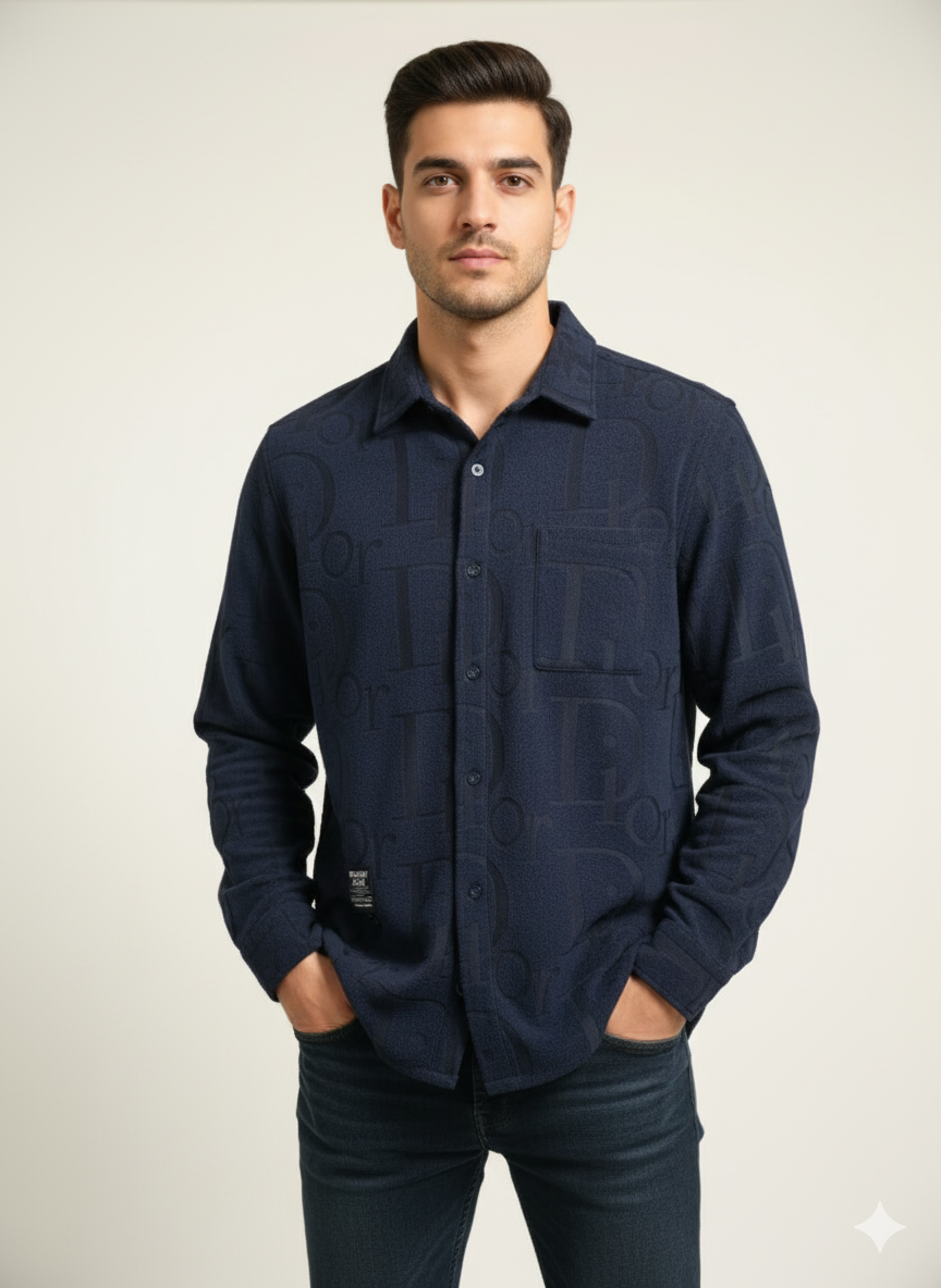 Casual Shirt Navy Blue