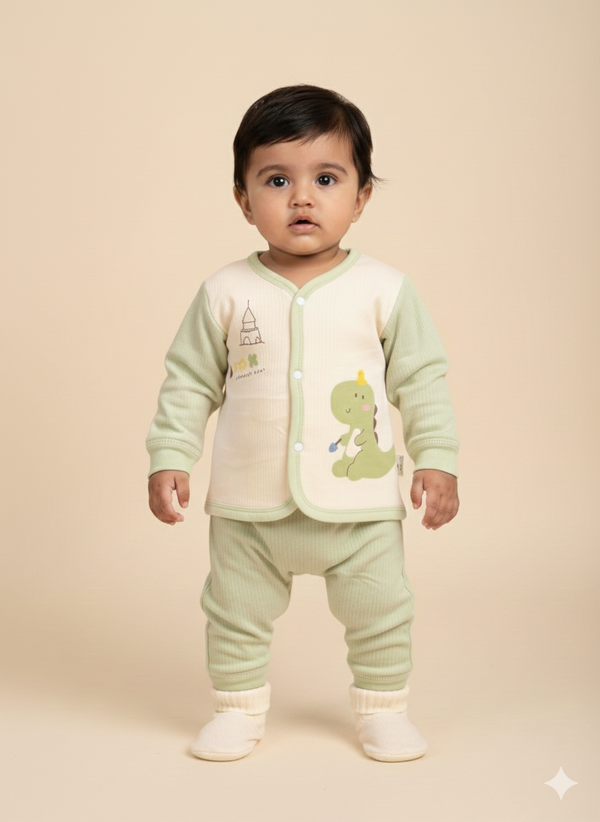 Imported velvet stuff suit olive