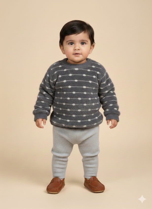 Rabbit wool suiting grey