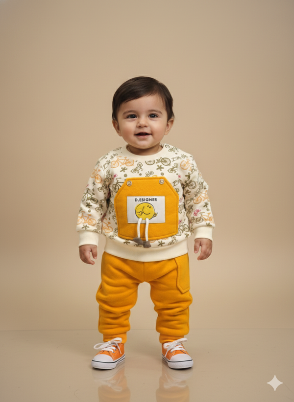 Fleece suiting yellow