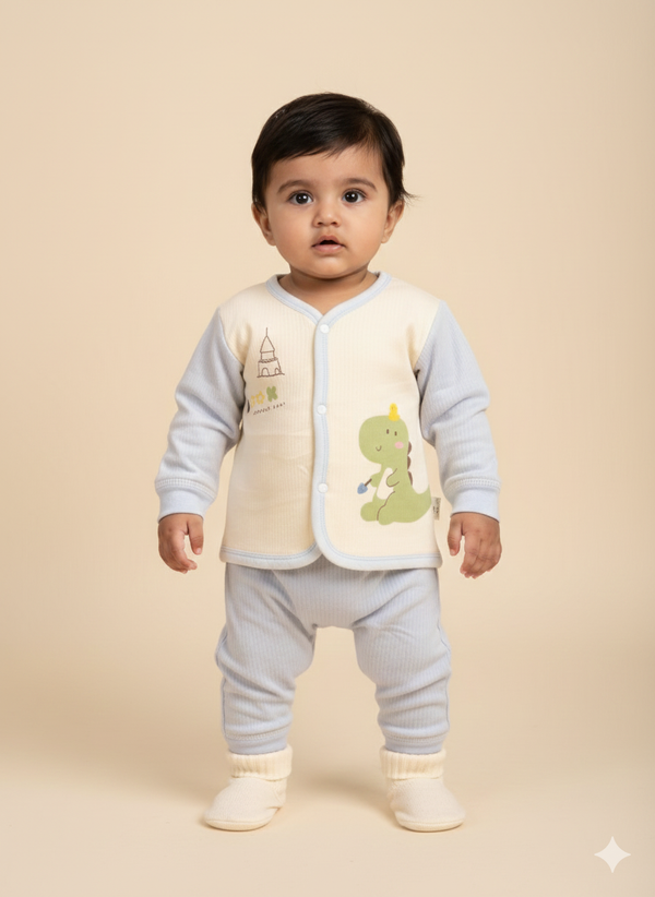 Imported velvet stuff suit blue